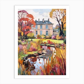 Autumn Gardens Painting Mount Stewart House And Gardens United Kingdom 1 Art Print