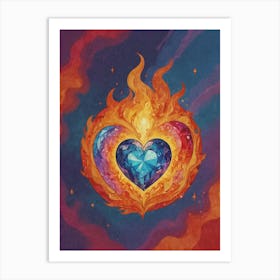 Heart Of Fire 61 Art Print