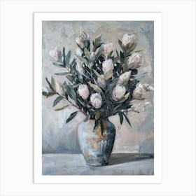 A World Of Flowers Protea 2 Painting Art Print