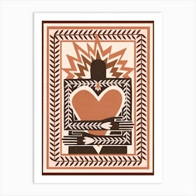 The Self Love - Terracotta Art Print