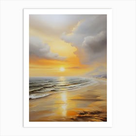 Sunset On The Beach 6 Art Print