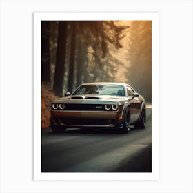 Dodge Challenger Hellcat 1 Art Print