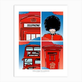 Welcome to London Art Print