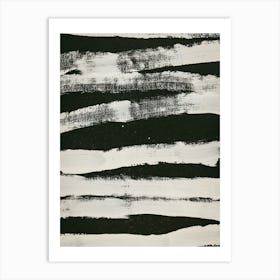 Black And White Stripes 8 Art Print