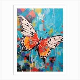 Pop Art Dingy Skipper Butterfly  3 Art Print