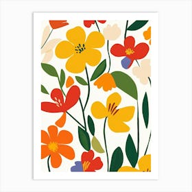 Floral Wallpaper Art Print