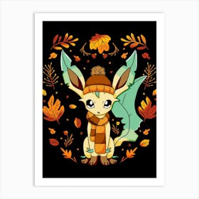 Fall Leafeon Art Print