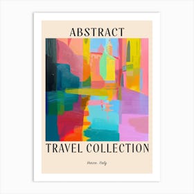 Abstract Travel Collection Poster Venice Italy 4 Art Print