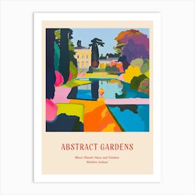 Colourful Gardens Mount Stewart House And Gardens Northern Ireland 1 Red Poster Art Print