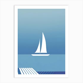 Sailboat In The Water Art Print