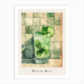 Moscow Mule Tile Poster 2 Art Print