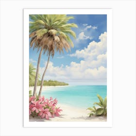 Cayo Santa Maria Cuba Soft Colors Tropical Destination Art Print