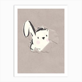 Peekaboo Bunny Character Art Print