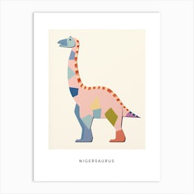 Nursery Dinosaur Art Nigersaurus 2 Poster Art Print