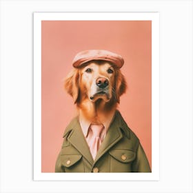 A Golden Retriever Dog Art Print