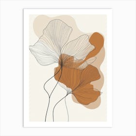 Abstract Flower Canvas Print Art Print