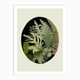 Button Fern Rousseau Inspired Art Print