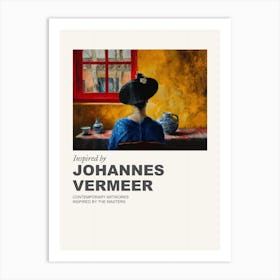 Museum Poster Inspired By Johannes Vermeer 1 Art Print