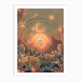 Stars In The Forest Art Print