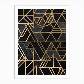 Deco Canvas Print - Gold Art deco Art Print