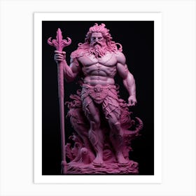  Poseidon With Trident 1 Art Print