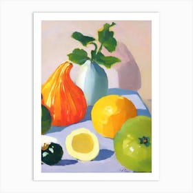 Acorn Squash Tablescape vegetable Art Print