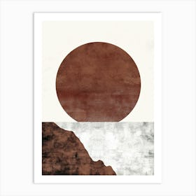 Belmopan Clean Tones Minimalist Bauhaus Art Print