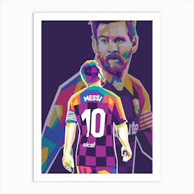 Messi Wpap Art Print