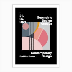 Geometric Design Archive Poster 45 Art Print