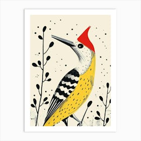 Yellow Woodpecker 3 Art Print