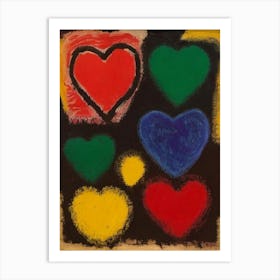 Hearts 1 Art Print