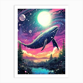 Whale In The Sky Art Print