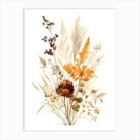 Autumn flowers Art Print