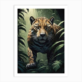 Jaguar In The Jungle Art Print