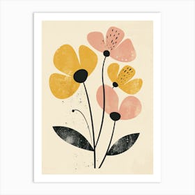 Surat Flower Market Boho Minimalist Style Art Print