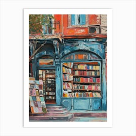 Instanbul Book Nook Bookshop 3 Art Print