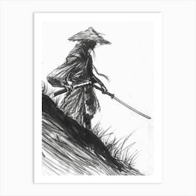 Sketched Black And White 31 Art Print