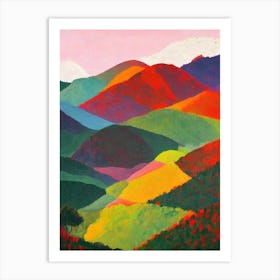 Salonga National Park 1 The Democratic Republic Of The Congo Abstract Colourful Art Print