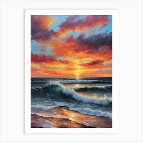 Vivid Sunset Colors Art Print