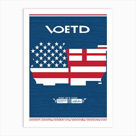 An Illustration Capturing A Vivid Symbol Of Solidarity And Unity An American Emblem Composed Of Pat (2) Art Print