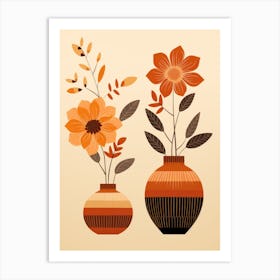 Two Vases With Flowers 5 Art Print