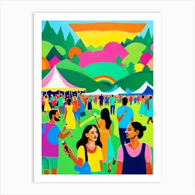 Festival In The Park Art Print