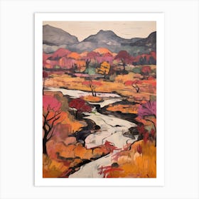 Autumn Gardens Painting Kenrokuen Japan 1 Art Print