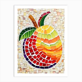 Mosaic Peach 1 Art Print