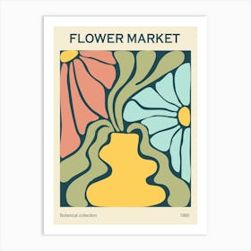 Flower Market 1980 Art Print