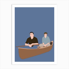 Canoe Friend Art Print