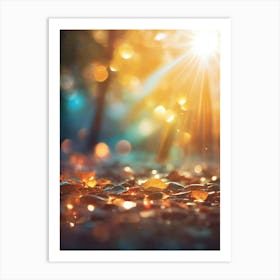 A Mesmerizing Abstract Sun Ray Bursts Wi 3 (5) Art Print