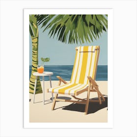 Beach Chair Art Print