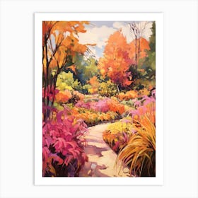 Autumn Gardens Painting Naples Botanical Garden Usa 2 Art Print