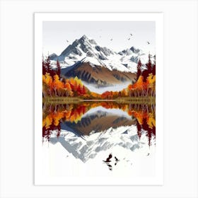 Autumn Mountains Art Print